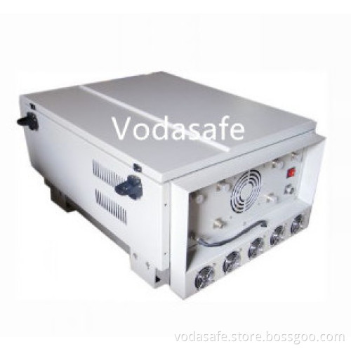 800Watt very high power prison jammer with cooling fan system for 3g/4G/GPS/AMPS